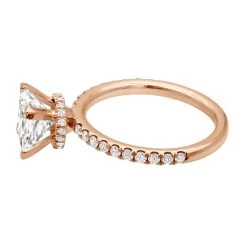 Unique Princess Cut Diamond Engagement Ring F/VS Diamonds 2 Carat 14K White Gold -Fashion Accessories Shop 018120 backro