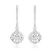 1 Carat 14K White Gold Diamond Drop Earrings For Women By Luxurman -Fashion Accessories Shop 1 carat 14k gold diamond drop earrings for women by luxurman mainwh