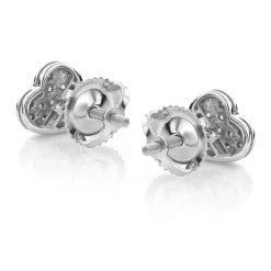10K White Gold Pave Round Diamond Small Heart Earrings 0.1ct -Fashion Accessories Shop 10k gold pave round diamond small heart earrings 012ct p 6164 backwh