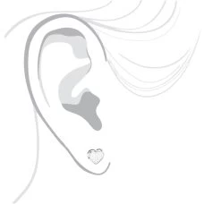 10K White Gold Pave Round Diamond Small Heart Earrings 0.1ct -Fashion Accessories Shop 10k gold pave round diamond small heart earrings 012ct p 6164 bodwh