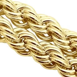 10K Yellow Gold Rope Chain Bling Hip Hop Chain 3/4 In Thick -Fashion Accessories Shop 10k gold rope chain bling hip hop chain 34 in thick p 22985 backye