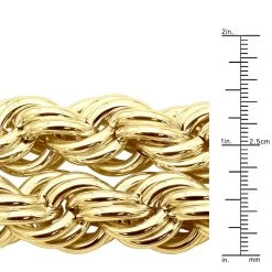 10K Yellow Gold Rope Chain Bling Hip Hop Chain 3/4 In Thick -Fashion Accessories Shop 10k gold rope chain bling hip hop chain 34 in thick p 22985 rulerye