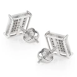 10K White Gold Pave Diamond Stud Earrings 0.27ct -Fashion Accessories Shop 10k pave diamond stud earrings 027ct p 41213 backwh