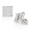 10K White Gold Pave Diamond Stud Earrings 0.27ct -Fashion Accessories Shop 10k pave diamond stud earrings 027ct p 41213 wh