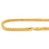 Solid 10K Yellow Gold Franco Chain Necklace 26-40in,4mm -Fashion Accessories Shop 10k solid yellow gold franco chain necklace 26 40in4mm 1