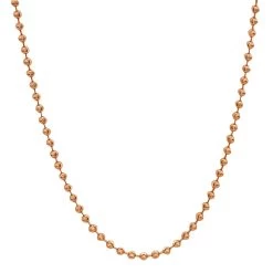 10K White Gold Moon Cut Chain 5mm 22-40in -Fashion Accessories Shop 10k white gold moon cut chain 6mm 22 40in box rose