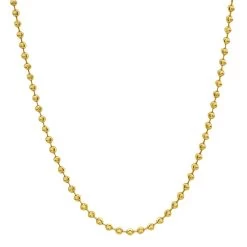 10K White Gold Moon Cut Chain 5mm 22-40in -Fashion Accessories Shop 10k white gold moon cut chain 6mm 22 40in box yellow