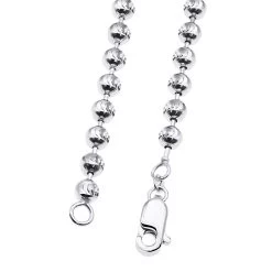 10K White Gold Moon Cut Chain 5mm 22-40in -Fashion Accessories Shop 10k white gold moon cut chain 6mm 22 40in clasp white