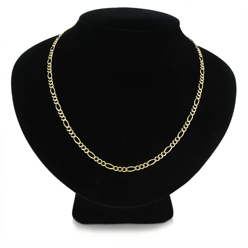 Men's 10K Yellow Gold Yellow Gold Figaro Chain 3.5mm 18-24in 5 Men's 10K Yellow Gold Yellow Gold Figaro Chain 3.5mm 18-24in - Image 3