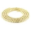 10K Yellow Gold Moon Cut Chain 5mm 22-40in
