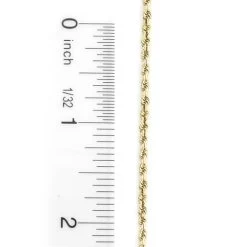 Hollow 10K Yellow Gold Rope Chain For Men 2.5mm 22-30in -Fashion Accessories Shop 10k yellow gold rope chain 25 mm 22 30in 3