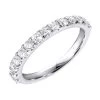 1/2 Carat Diamond Wedding Band For Women 14K White Gold Diamond Stackable Ring -Fashion Accessories Shop 12 carat diamond wedding band for women 14k gold diamond stackable ring 000833 mainwh