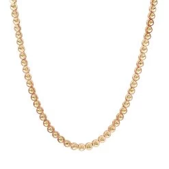 14K Yellow Gold Canary Yellow Diamond Chain For Men Bezel Set Necklace 5.25 Carats -Fashion Accessories Shop 14k canary yellow diamond chain necklace bezel set 525 p 6219 ro