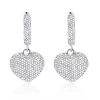 14K White Gold Dangle Diamond Heart Earrings 1 Ct -Fashion Accessories Shop 14k dangle diamond heart earrings 135ct p 22380 wh