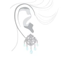 14K White Gold Diamond Chandelier Earrings Blue Topaz 0.64ct -Fashion Accessories Shop 14k diamond chandelier earrings blue topaz 064ct p 22366 bodwh