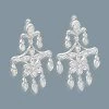 14K White Gold Diamond Chandelier Earrings Flower Motif 0.71ct -Fashion Accessories Shop 14k diamond chandelier earrings flower motif 071ct p 22333