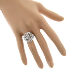 14K White Gold Diamond Cluster Ring 1.18ct -Fashion Accessories Shop 14k diamond cluster ring 118ct p 41161 bodwh