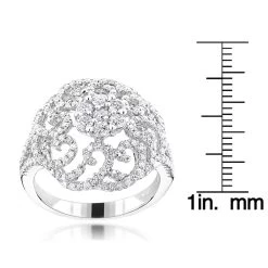 14K White Gold Diamond Cluster Ring 1.18ct -Fashion Accessories Shop 14k diamond cluster ring 118ct p 41161 rulerwh