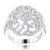 14K White Gold Diamond Cluster Ring 1.18ct -Fashion Accessories Shop 14k diamond cluster ring 118ct p 41161 wh