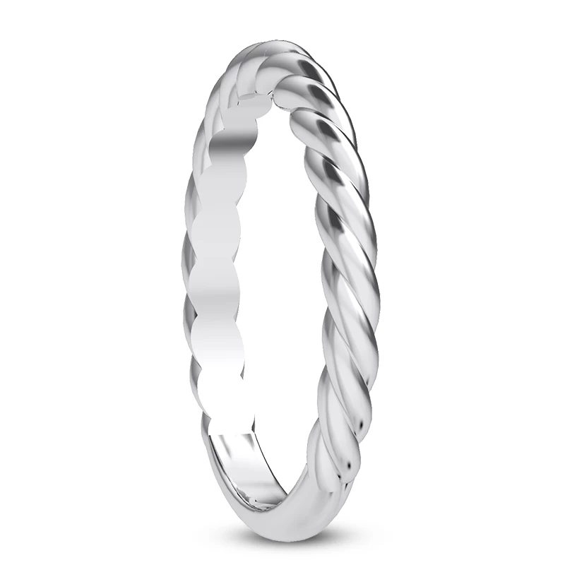 14K White Gold Diamond Engagement Ring Mounting Set 17 14K White Gold Diamond Engagement Ring Mounting Set - Image 15