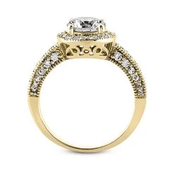 Halo 14K White Gold Diamond Engagement Ring Setting 0.43ct 18 Halo 14K White Gold Diamond Engagement Ring Setting 0.43ct -Fashion Accessories Shop 14k diamond engagement ring setting 043ct p 35058 additional yellow