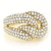14K Yellow Gold Diamond Fashion Ring For Women 2.30ct
