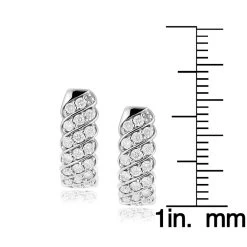 14K Yellow Gold Diamond Hoop Huggie Earrings For Women 0.65ct -Fashion Accessories Shop 14k diamond hoop huggie earrings 065ct p 35720 rulerwh