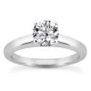 14K White Gold Diamond Solitaire Engagement Ring 0.50ct