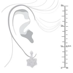 14K White Gold Diamond Star Drop Earrings For Women 0.75ct -Fashion Accessories Shop 14k diamond star of david earrings 075ct p 42033 bodwh