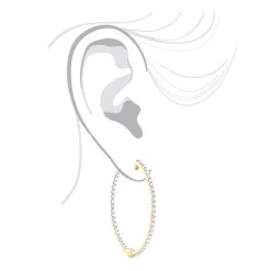 14K Yellow Gold 1 Row Inside Out Diamond Hoop Earrings 3.15ct -Fashion Accessories Shop 14k gold 1 row inside out diamond hoop earrings 315ct p 5996 bodye