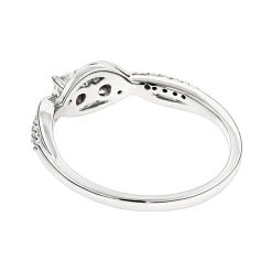 14K White Gold 2 Stone Infinite Love And Friendship Diamond Ring For Women 0.25ct -Fashion Accessories Shop 14k gold 2 stone infinite love and friendship diamond ring for women 025ct backwh