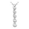 14K White Gold 5 Stone Diamond Journey Necklace 0.26ct -Fashion Accessories Shop 14k gold 5 stone diamond journey necklace 026ct p 28090 white 20220426