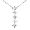 14K White Gold 5 Stone Diamond Journey Necklace 1.35ct -Fashion Accessories Shop 14k gold 5 stone diamond journey necklace 135ct p 28172 white 20220426