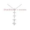 14K White Gold 5 Stone Diamond Journey Necklace 3.9ct -Fashion Accessories Shop 14k gold 5 stone diamond journey necklace 39ct p 28143