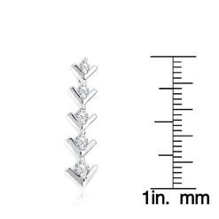 14K White Gold Designer 5 Stone Diamond Journey Pendant 0.25ct -Fashion Accessories Shop 14k gold 5 stone diamond journey pendant 025ct p 28125 rulerwh