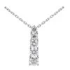 14K White Gold Prong Set 5 Stone Diamond Journey Pendant 0.50ct -Fashion Accessories Shop 14k gold 5 stone diamond journey pendant 050ct p 28065 white 20220426