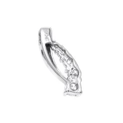 14K White Gold 5 Stone Diamond Journey Pendant 0.52ct -Fashion Accessories Shop 14k gold 5 stone diamond journey pendant 052ct p 28158 backwh