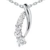 14K White Gold 5 Stone Diamond Journey Pendant 1.47ct -Fashion Accessories Shop 14k gold 5 stone diamond journey pendant 147ct p 28160 white 20220426