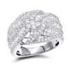 14K White Gold Baguette Round Diamond Ladies Cocktail Ring 2.25ct By Luxurman -Fashion Accessories Shop 14k gold baguette round diamond ladies cocktail ring 225ct by luxurman mainwh