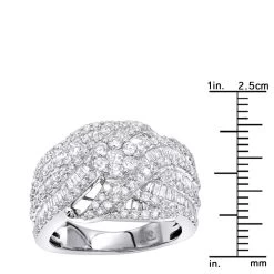14K White Gold Baguette Round Diamond Ladies Cocktail Ring 2.25ct By Luxurman 13 14K White Gold Baguette Round Diamond Ladies Cocktail Ring 2.25ct By Luxurman -Fashion Accessories Shop 14k gold baguette round diamond ladies cocktail ring 225ct by luxurman rulerwh
