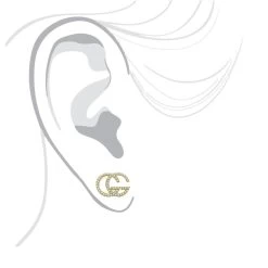 14K Yellow Gold Custom Made Diamond Earrings 0.55ct G Initials Letters Studs -Fashion Accessories Shop 14k gold custom made diamond earrings 055ct g initials letters studs bodye