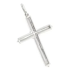 14K White Gold Designer Diamond Cross Pendant 0.42ct 11 14K White Gold Designer Diamond Cross Pendant 0.42ct -Fashion Accessories Shop 14k gold designer diamond cross pendant 042ct p 6554 backwh