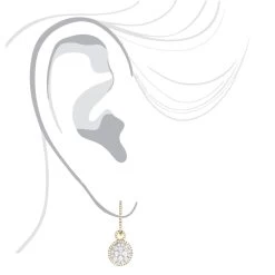 14K Yellow Gold Designer Diamond Earrings 2.04ct Clusters -Fashion Accessories Shop 14k gold designer diamond earrings 204ct clusters bodye