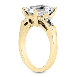 Affordable 3 Stone Baguette And Emerald Diamond Engagement Ring 14K White Gold -Fashion Accessories Shop 14k gold designer diamond engagement ring 037ct p 23269 back yellow 20220426