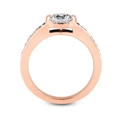 14K White Gold Designer Round Diamond Engagement Ring 0.60ct -Fashion Accessories Shop 14k gold designer diamond engagement ring 060ct p 26451 additional rose