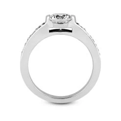14K White Gold Designer Round Diamond Engagement Ring 0.60ct -Fashion Accessories Shop 14k gold designer diamond engagement ring 060ct p 26451 additional white