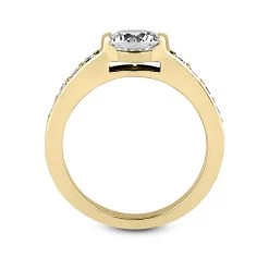 14K White Gold Designer Round Diamond Engagement Ring 0.60ct -Fashion Accessories Shop 14k gold designer diamond engagement ring 060ct p 26451 additional yellow
