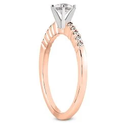 14K White Gold Designer Diamond Engagement Ring 0.60ct 1.8mm -Fashion Accessories Shop 14k gold designer diamond engagement ring 060ct p 26846 back rose 20220426