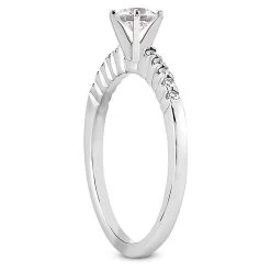 14K White Gold Designer Diamond Engagement Ring 0.60ct 1.8mm -Fashion Accessories Shop 14k gold designer diamond engagement ring 060ct p 26846 back white 20220426