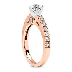 14K White Gold Designer Diamond Engagement Ring 0.77ct 2.17mm -Fashion Accessories Shop 14k gold designer diamond engagement ring 077ct p 26442 back rose 20220426